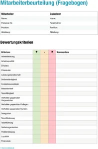 mitarbeiterbeurteilung-vorlage-fragebogen