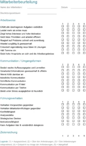 mitarbeiterbeurteilung-vorlage-word