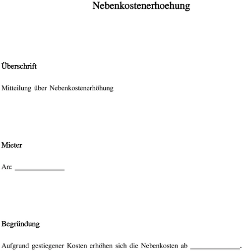 mitteilung-ueber-nebenkosten-erhoehung