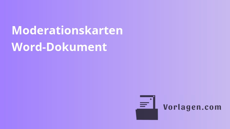 Moderationskarten Word-Dokument