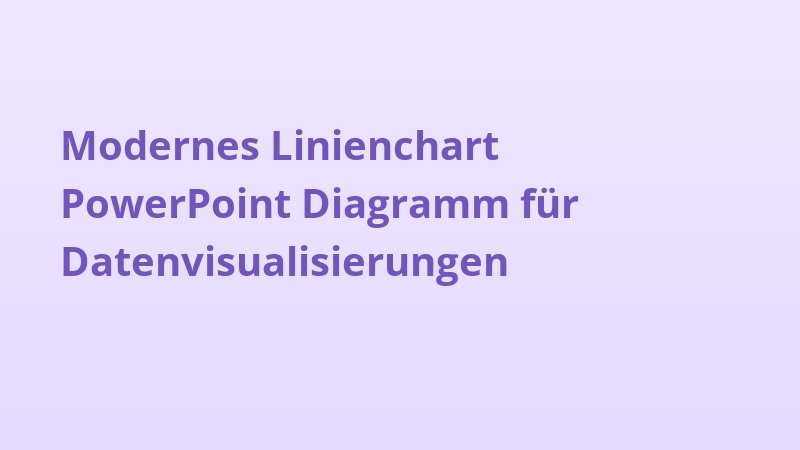 Modernes Linienchart PowerPoint Diagramm für Datenvisualisierungen
