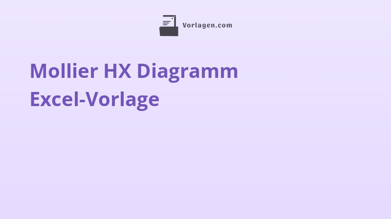 Mollier HX Diagramm Excel-Vorlage