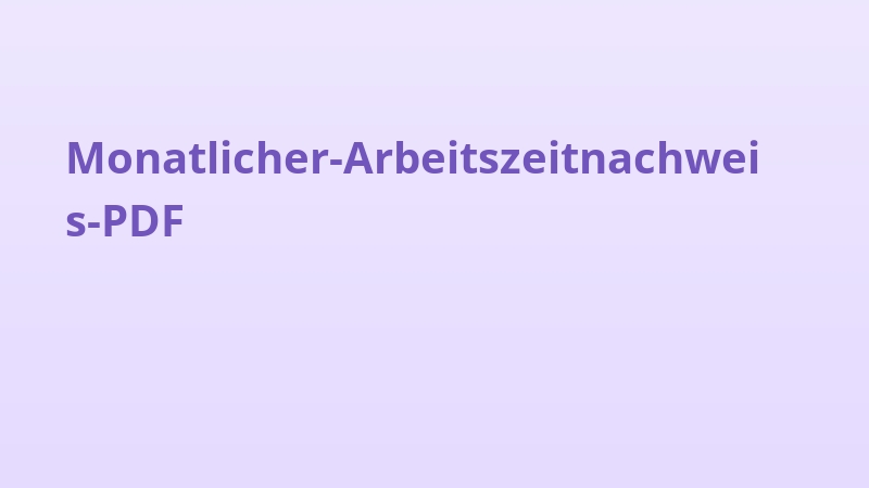 Monatlicher-Arbeitszeitnachweis-PDF