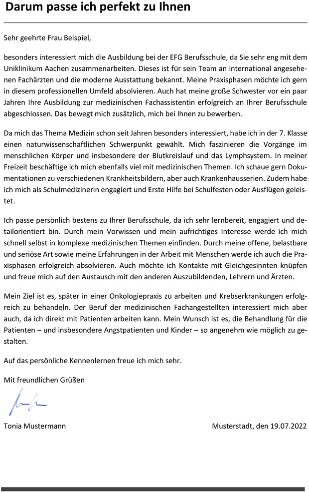 motivationsschreiben-ausbildung-im-medizinischen-bereich