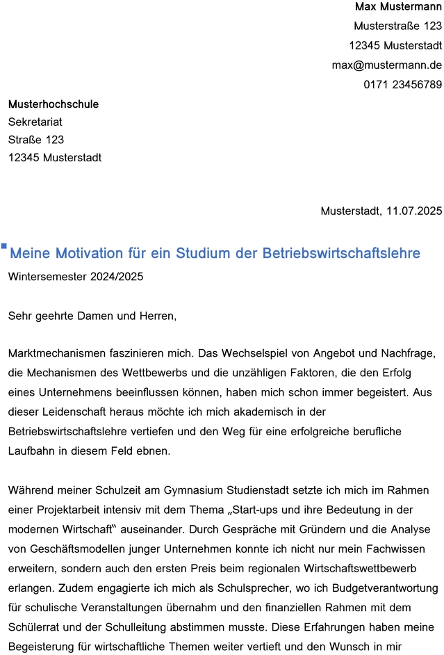 motivationsschreiben-betriebswirtschaftsstudium-vorlage