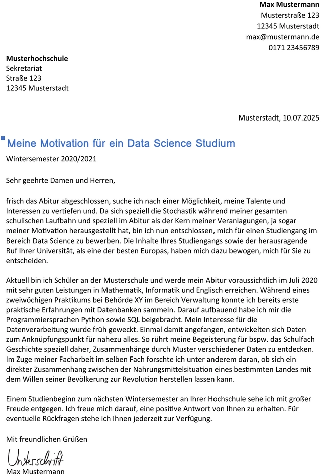 motivationsschreiben-data-science-studium-vorlage