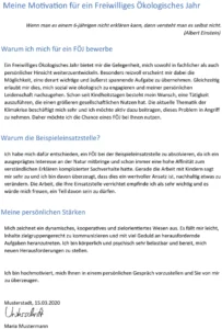 motivationsschreiben-freiwilliges-oekologisches-jahr