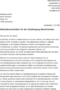 motivationsschreiben-maschinenbau-vorlage