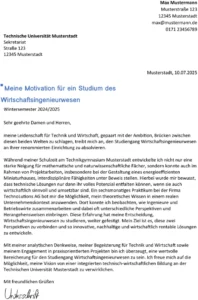 motivationsschreiben-vorlage-studium