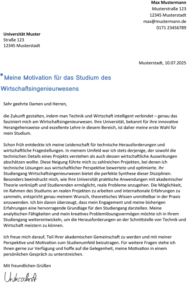 motivationsschreiben-wirtschaftsingenieurwesen-vorlage