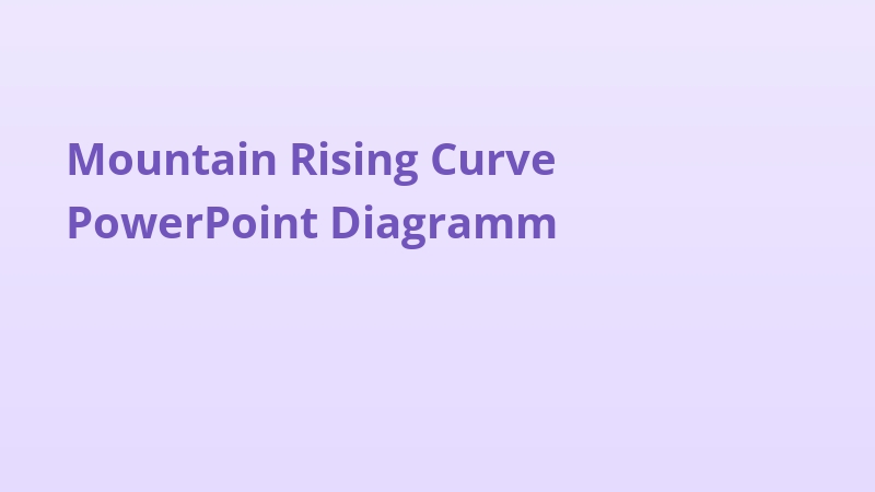 Mountain Rising Curve PowerPoint Diagramm