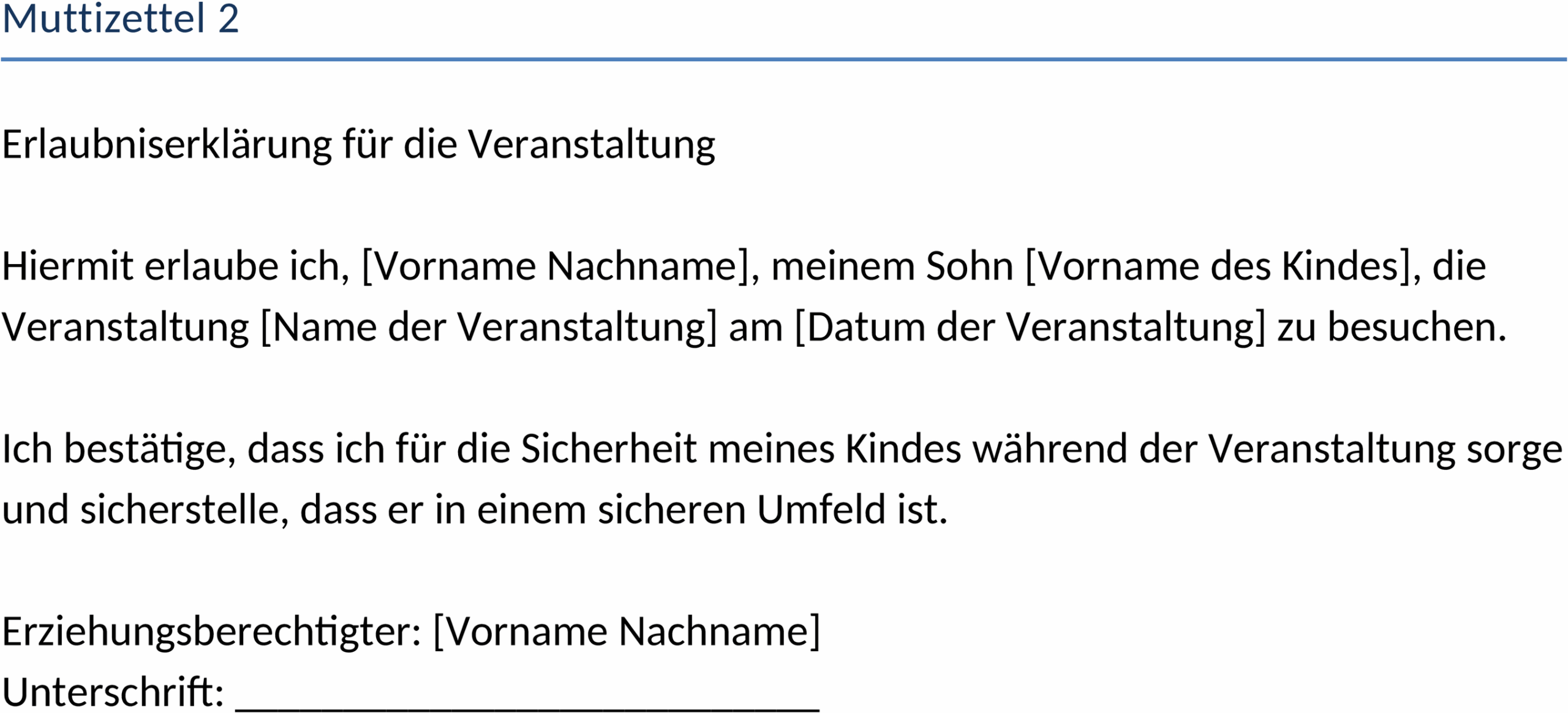Muttizettel Word-Dokument