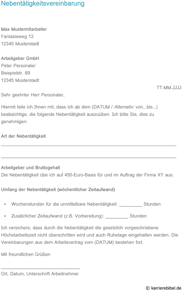 nebenitaetigkeitsvereinbarung-vorlage-verwaltung-unterlagen
