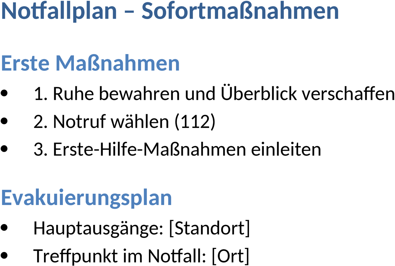 Notfallplan als Word-Datei