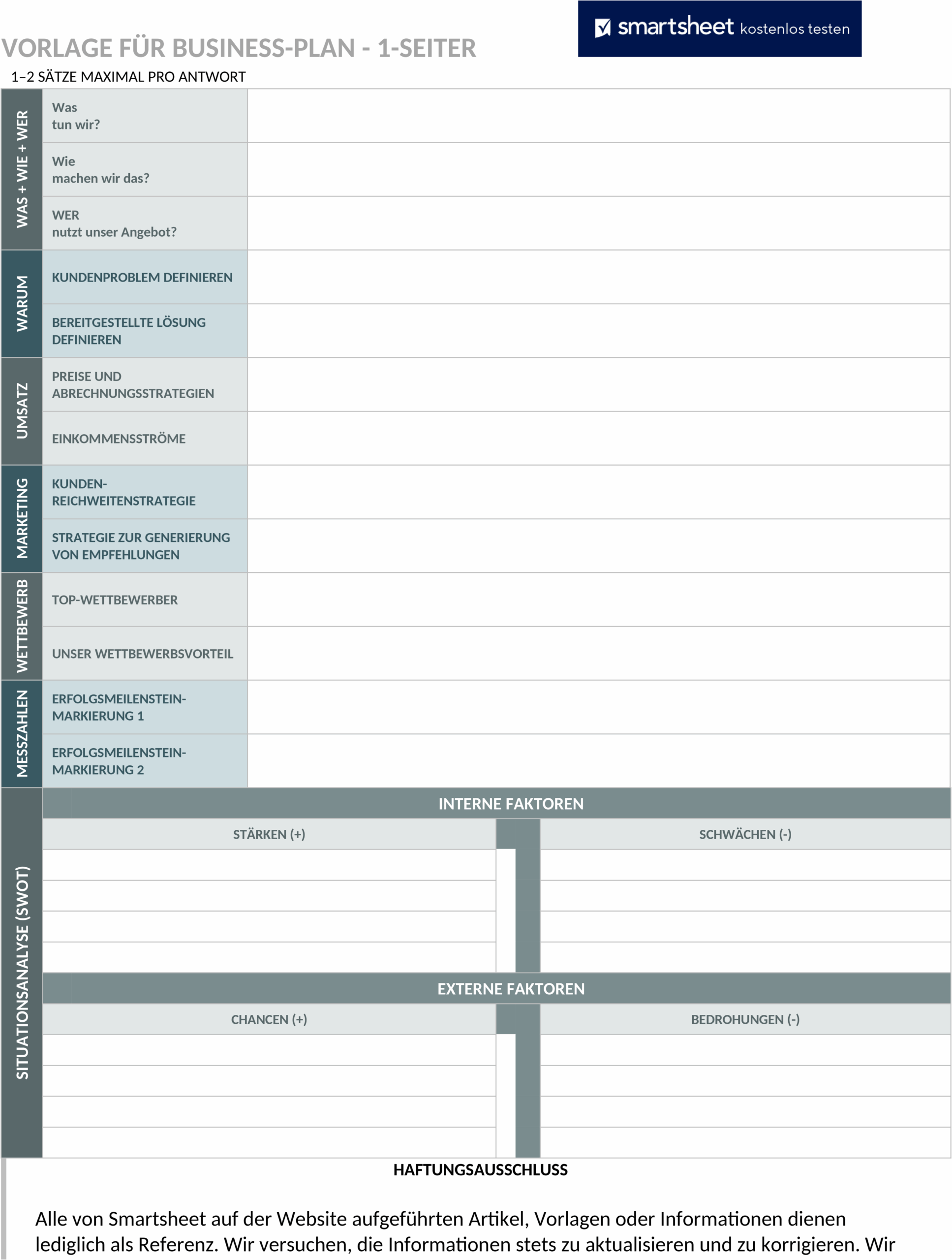 One-Page-Business-Plan-Word-Vorlage
