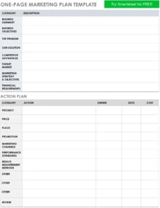 one-page-marketing-plan-vorlage
