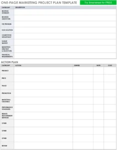 one-page-marketing-project-plan-vorlage