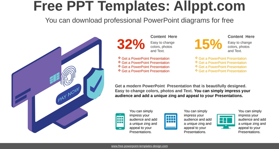 online-payment-security-powerpoint-vorlage
