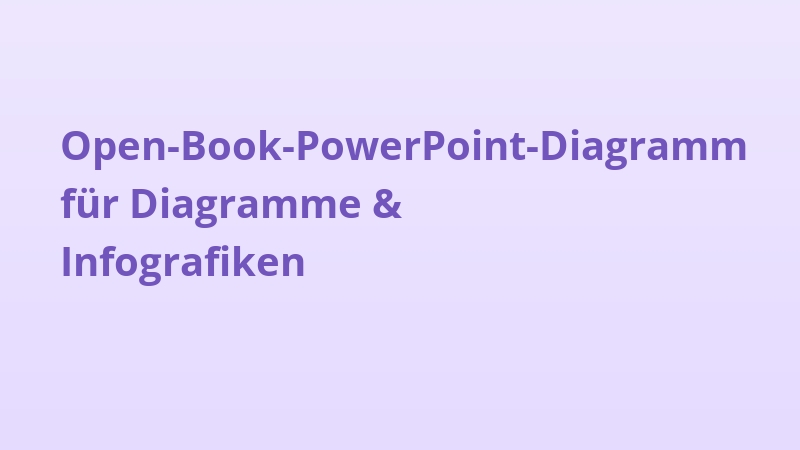 Open-Book-PowerPoint-Diagramm für Diagramme & Infografiken