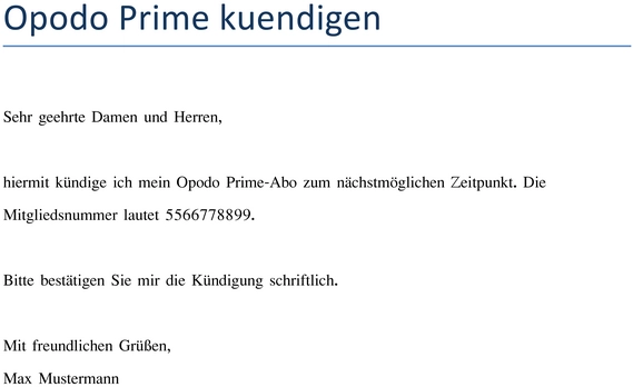 opodo-prime-kuendigen-vorlage
