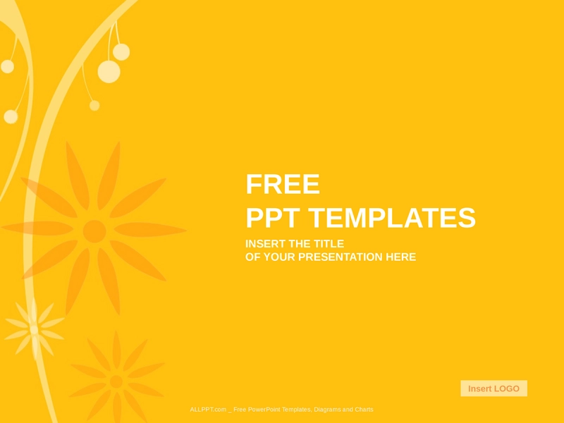 orange-floral-muster-powerpoint-vorlage