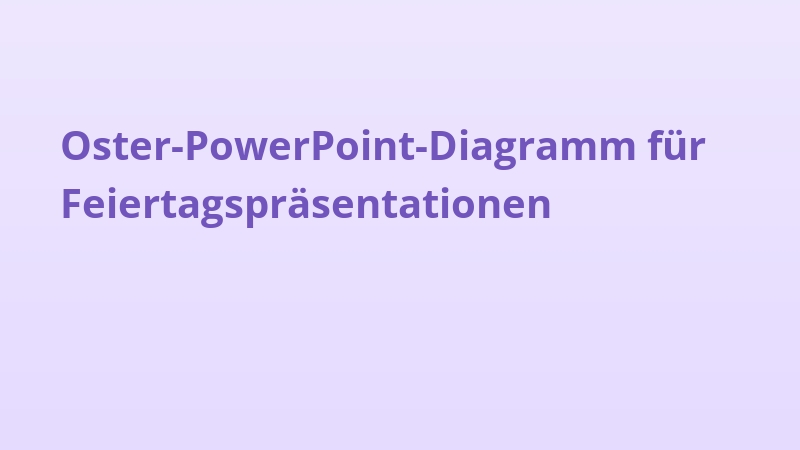 Oster-PowerPoint-Diagramm für Feiertagspräsentationen