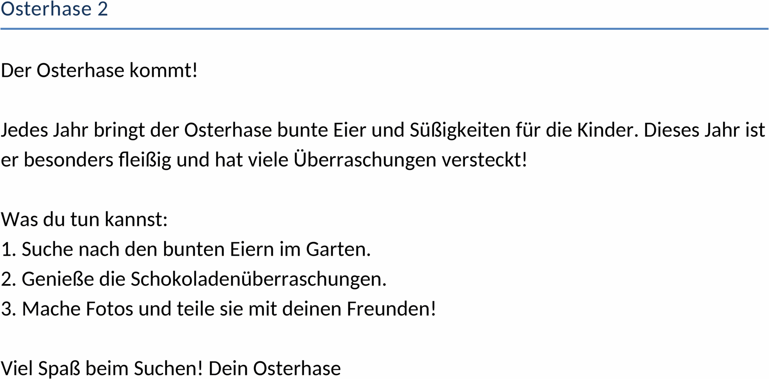 Osterhase Bastelvorlage