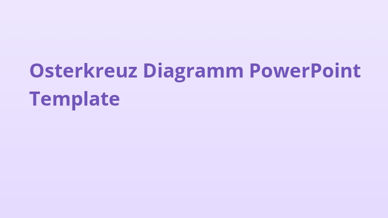 Osterkreuz Diagramm PowerPoint Template