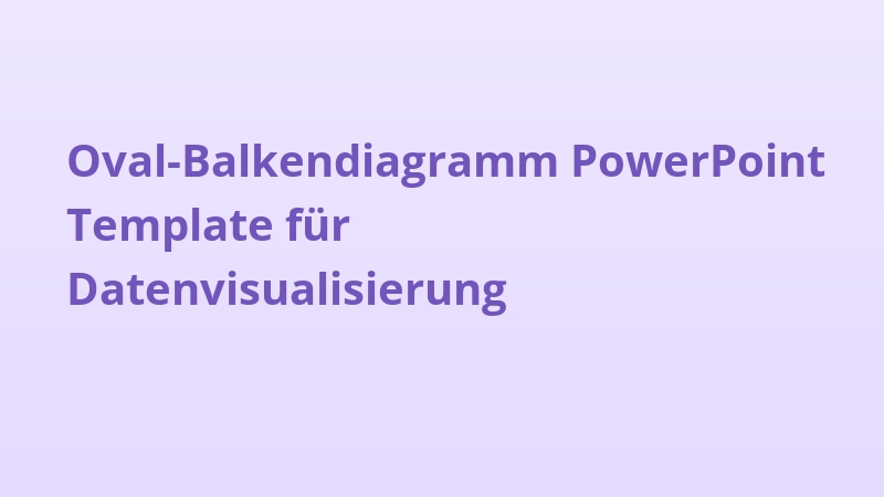 Oval-Balkendiagramm PowerPoint Template für Datenvisualisierung