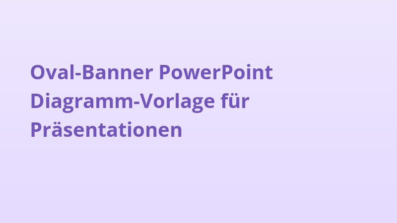 Oval-Banner PowerPoint Diagramm-Vorlage für Präsentationen