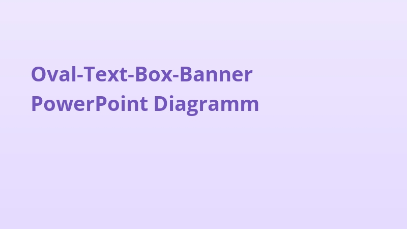 Oval-Text-Box-Banner PowerPoint Diagramm
