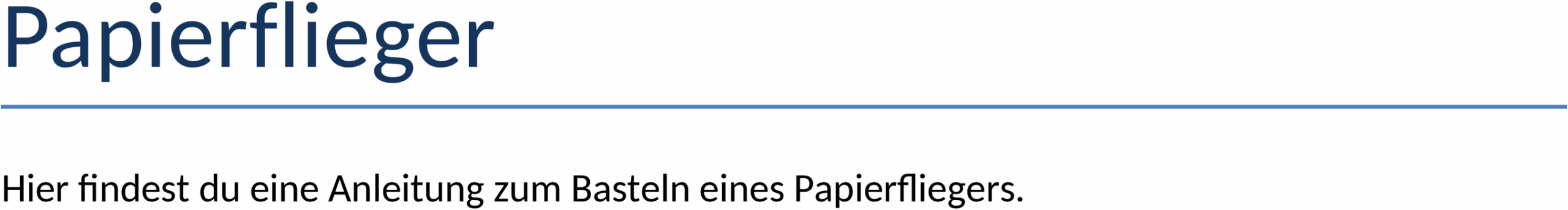Papierflieger-Word-Vorlage