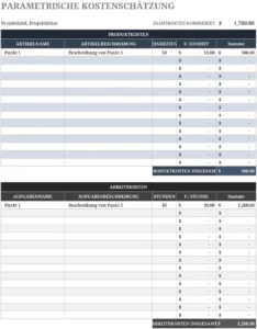 parametrische-kostenschaetzung-vorlage-excel