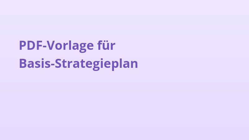 PDF-Vorlage für Basis-Strategieplan