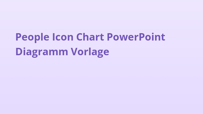 People Icon Chart PowerPoint Diagramm Vorlage