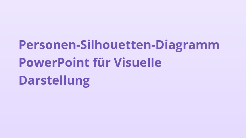 Personen-Silhouetten-Diagramm PowerPoint für Visuelle Darstellung