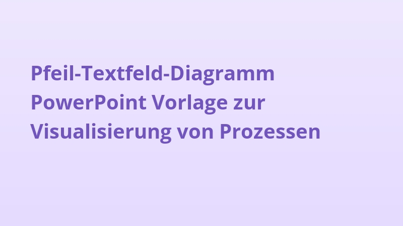 Pfeil-Textfeld-Diagramm PowerPoint Vorlage zur Visualisierung von Prozessen
