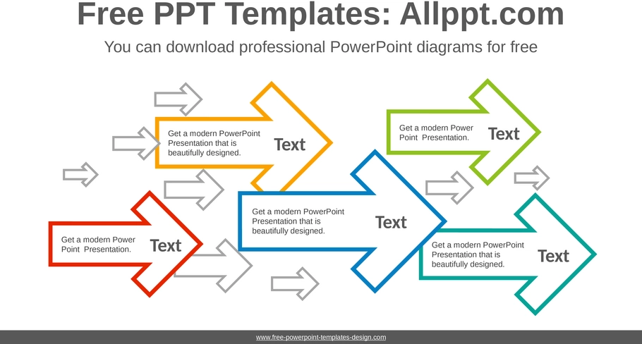 pfeildiagramm-powerpoint-vorlage-visualisierung