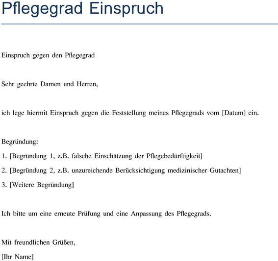pflegegrad-einspruch-vorlage-fuer-antraege