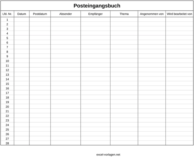 posteingangs-buch-fuer-organisation-von-korrespondenz