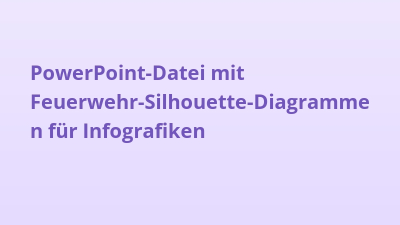 PowerPoint-Datei mit Feuerwehr-Silhouette-Diagrammen für Infografiken