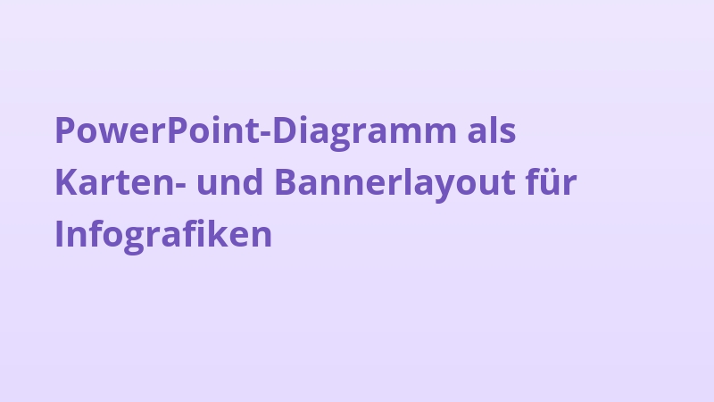 PowerPoint-Diagramm als Karten- und Bannerlayout für Infografiken