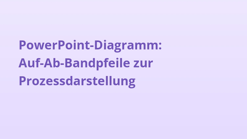 PowerPoint-Diagramm: Auf-Ab-Bandpfeile zur Prozessdarstellung