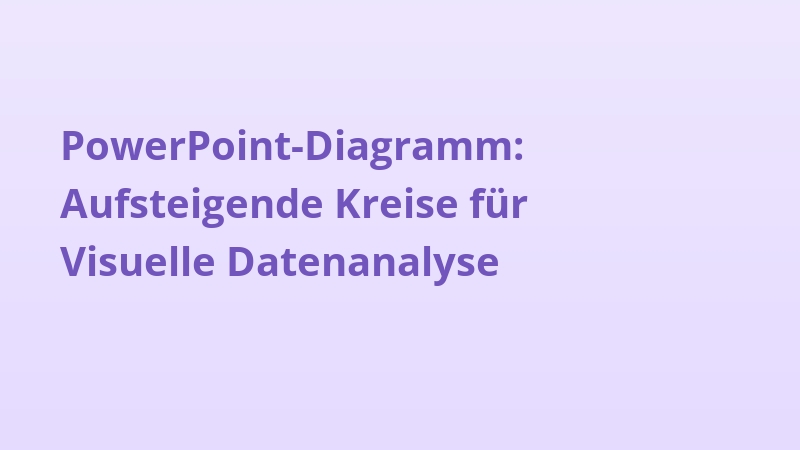 PowerPoint-Diagramm: Aufsteigende Kreise für Visuelle Datenanalyse
