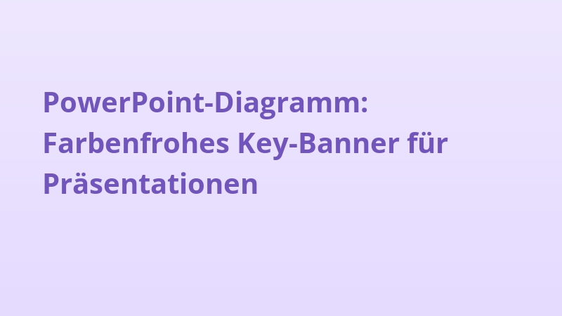 PowerPoint-Diagramm: Farbenfrohes Key-Banner für Präsentationen