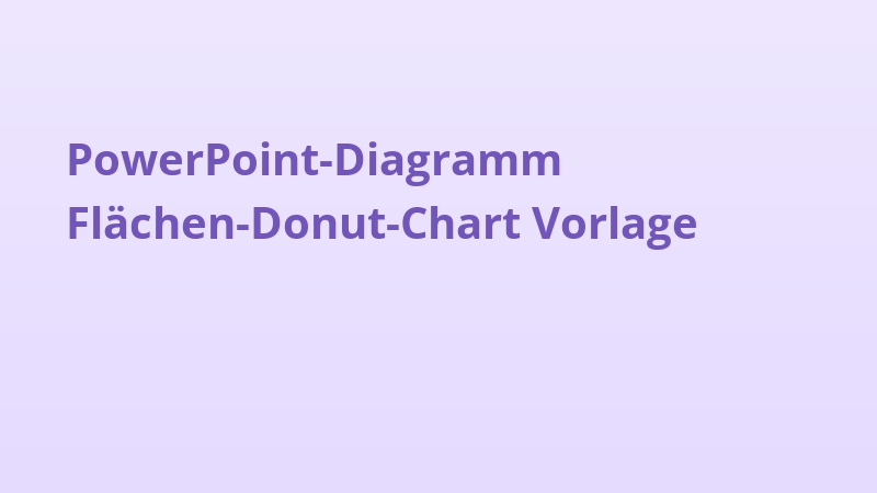 PowerPoint-Diagramm Flächen-Donut-Chart Vorlage