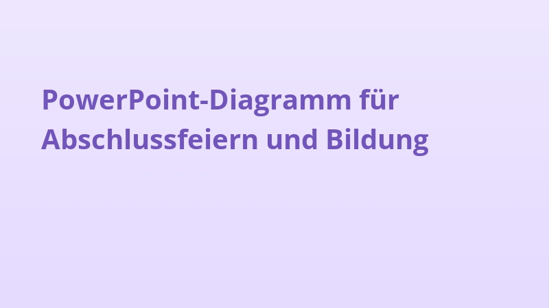 PowerPoint-Diagramm für Abschlussfeiern und Bildung