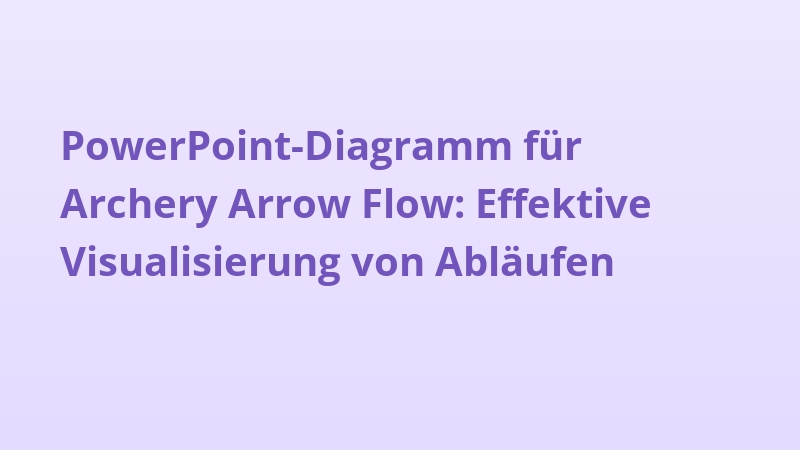 PowerPoint-Diagramm für Archery Arrow Flow: Effektive Visualisierung von Abläufen
