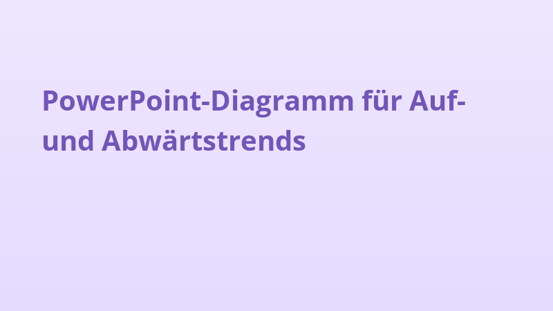 PowerPoint-Diagramm für Auf- und Abwärtstrends