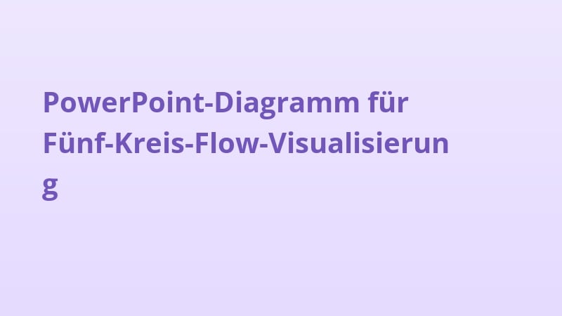 PowerPoint-Diagramm für Fünf-Kreis-Flow-Visualisierung